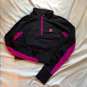 Quarter zip active jacket